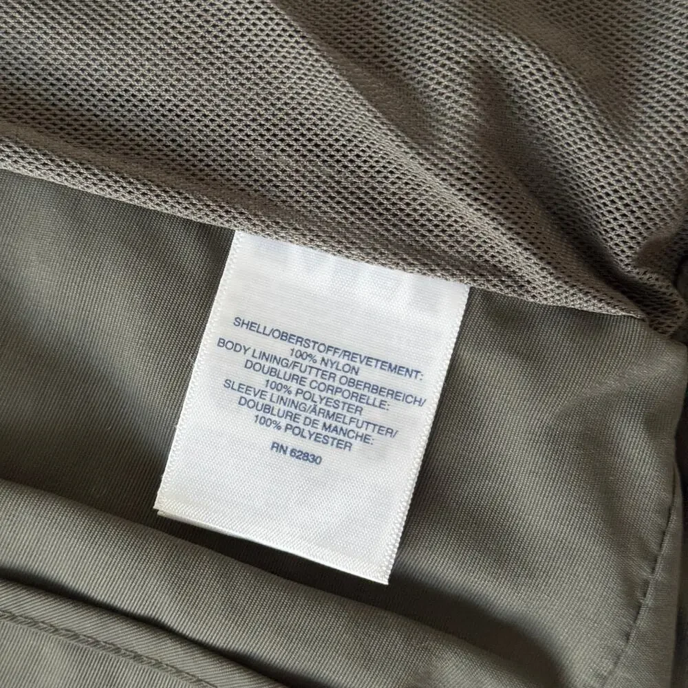 Lands’ End CS Outrigger Mesh Lined Jacket w/Hood Storm Flap Soapstone Small NWT